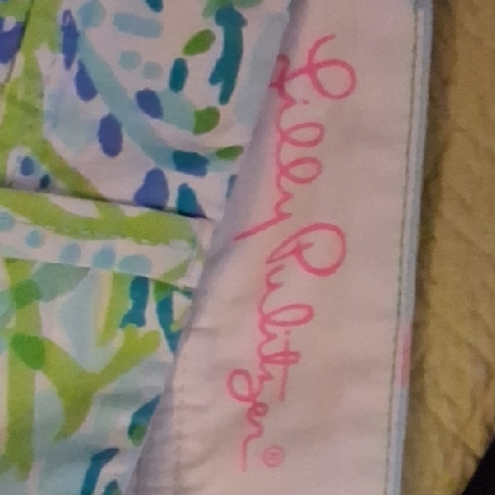 Lilly Pulitzer Pastel Sea-Print Cotton Shorts in Blue, Green, Pink